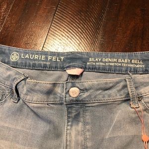 NWT Laurie Felt silky denim baby bell jeans XL